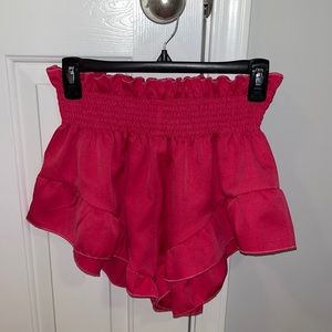 SHEIN Ruffle Paper Bag Shorts